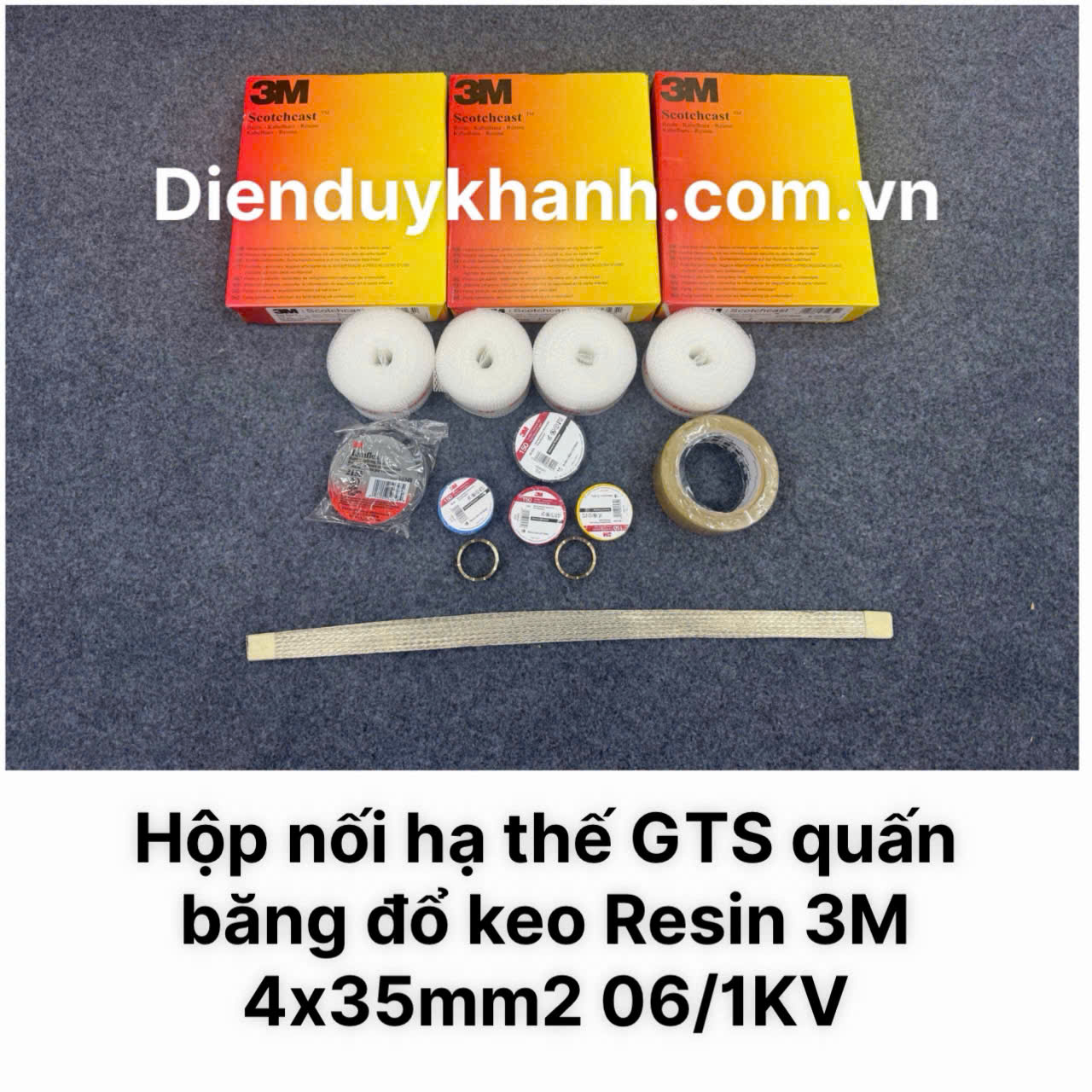 Hộp Nối Cáp Hạ Thế Đổ Keo Resin 4x35mm2 3M Chính Hãng Giá Rẻ